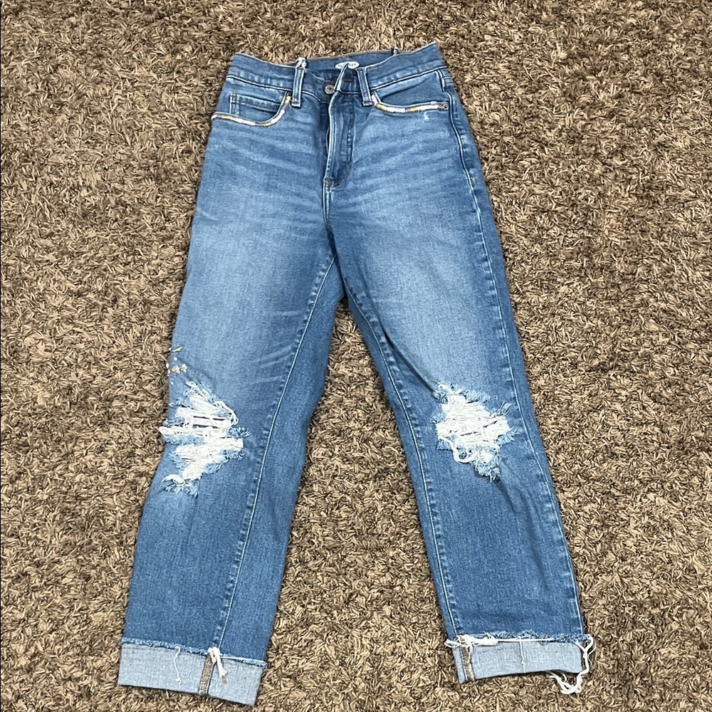 Old Navy Distressed Ankle Jeans - Blue